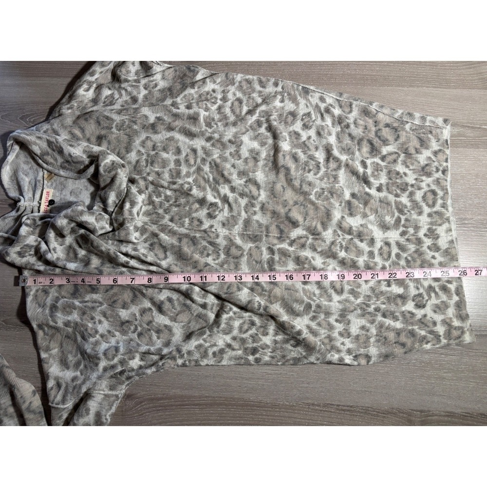 Rebecca Taylor Womens S Leopard Animal Print Cowl Neck Wool Blend Sweater - Picture 5 of 7